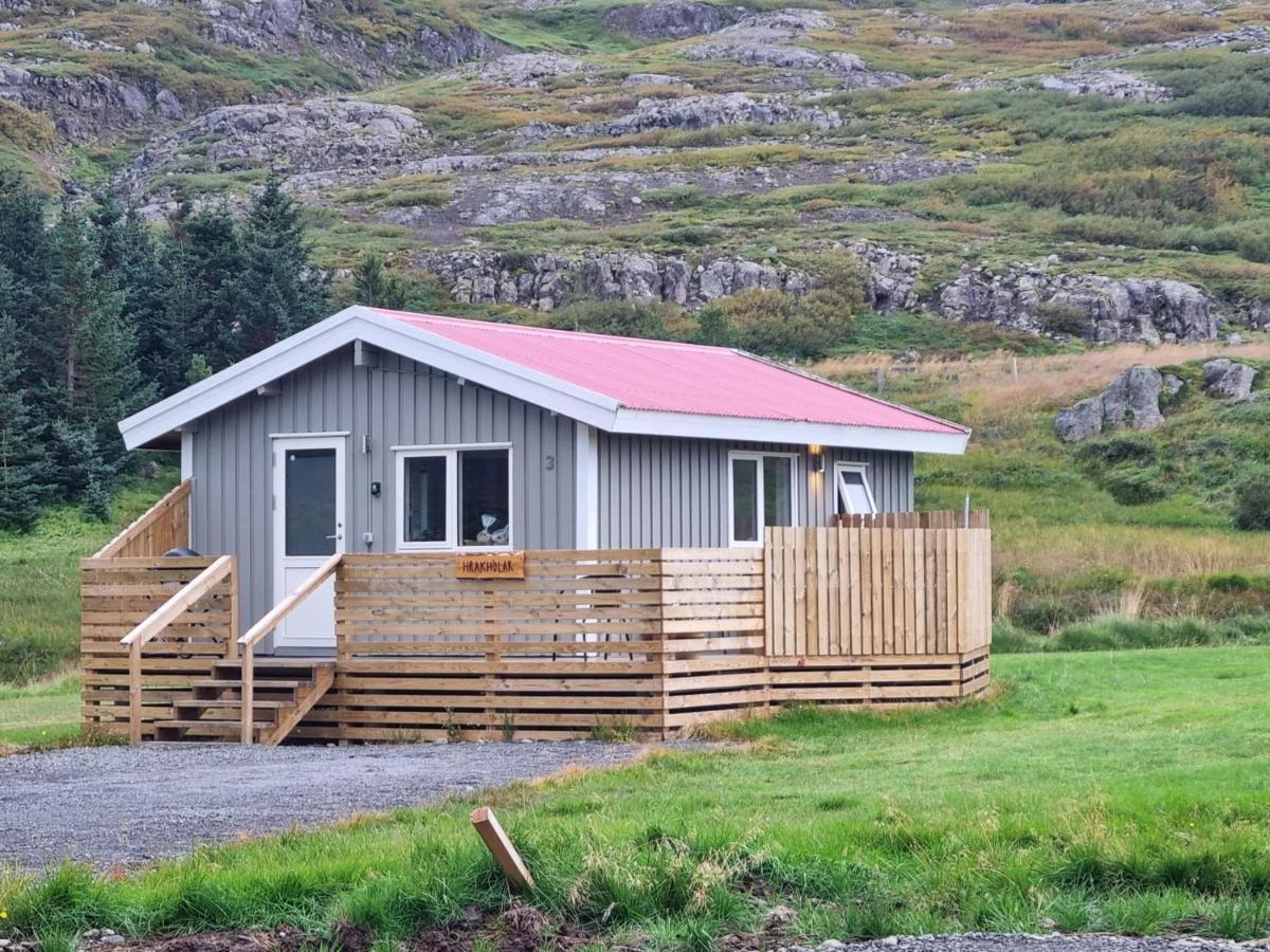 Hvammur 3 Hrakholar With Private Hot Tub Kaldrananes Exterior photo