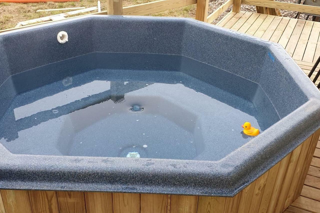 Hvammur 3 Hrakholar With Private Hot Tub Kaldrananes Exterior photo