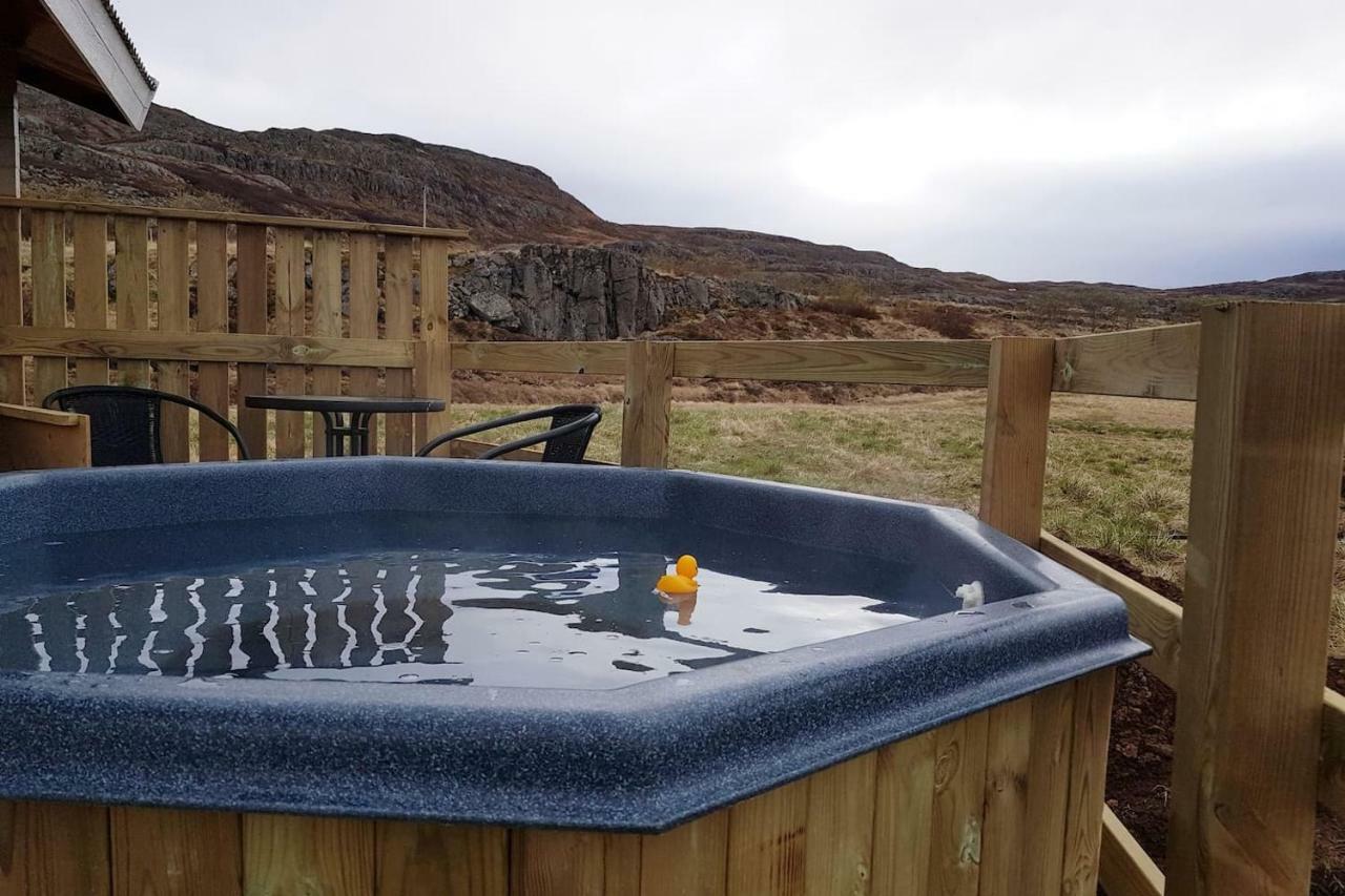 Hvammur 3 Hrakholar With Private Hot Tub Kaldrananes Exterior photo